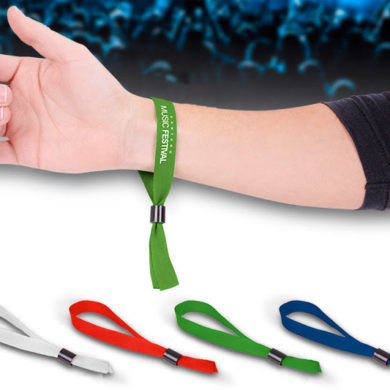 Material wristbands for events
